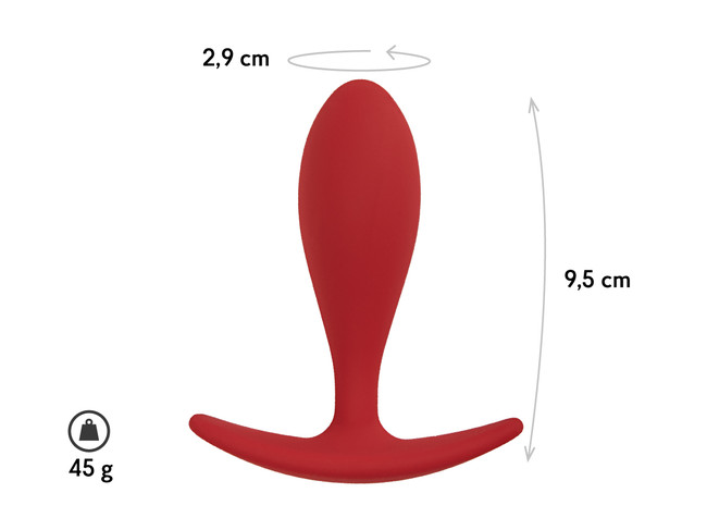 Анальная пробка Lito, цвет бордовый (CORE) Размер L