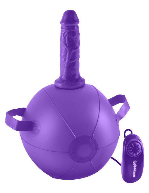 Вибро-мяч с фаллоимитатором Dillio Vibrating Mini Sex Ball фиолетовый