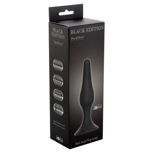 Анальная пробка Slim Anal Plug Large Dark Grey