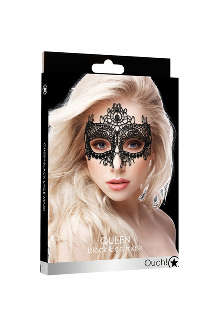 Кружевная маска ручной работы на глаза Queen Black Lace Mask