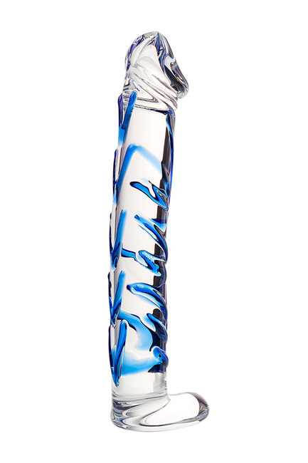 Нереалистичный фаллоимитатор из стекла Sexus Glass, 17 см.
