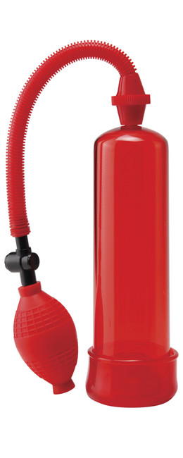 Вакуумная помпа мужская Beginners Power Pump Clear Red