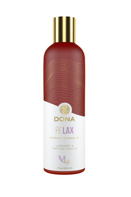 Массажное масло Dona с ароматом тиянской ванили и лаванды (120 мл)