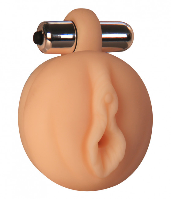 Реалистичная насадка-вагина с вибропулей для вакуумной помпы Lola , вторая кожа (телесный)