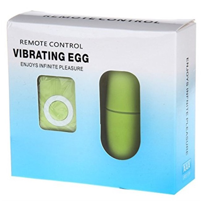 Вибро яйцо с дистанционным пультом управления Vibrating Eggs Remote Control mp3 (зеленый)