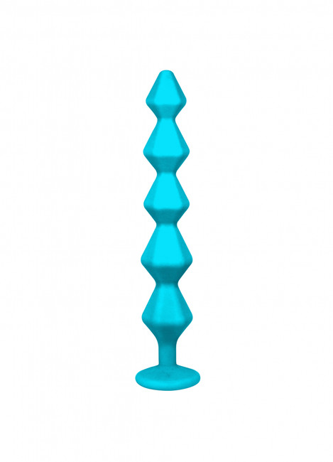Анальная цепочка с кристаллом Emotions Chummy Turquoise