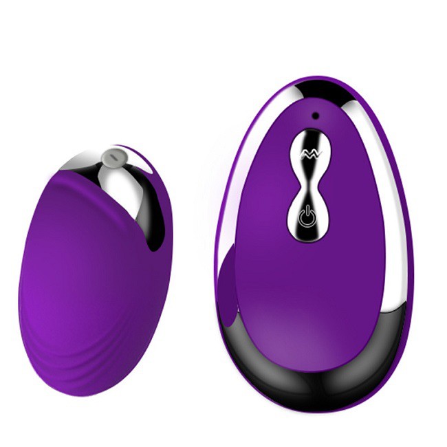 Силиконовое виброяйцо с проводным пультом ДУ (фиолетовый)