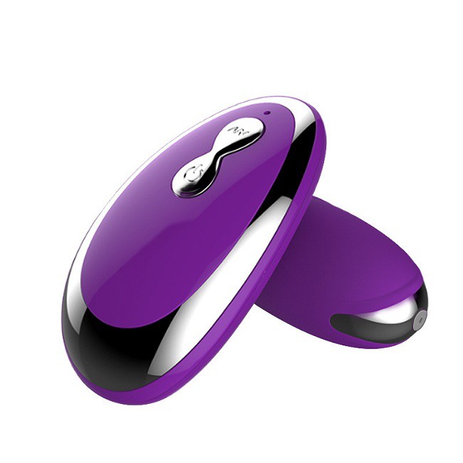 Силиконовое виброяйцо с проводным пультом ДУ (фиолетовый)