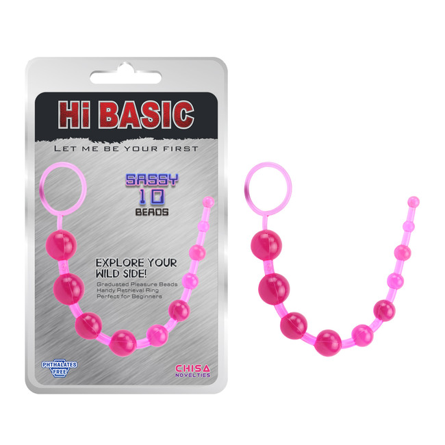 Анальная цепочка SASSY Anal Beads, розовый