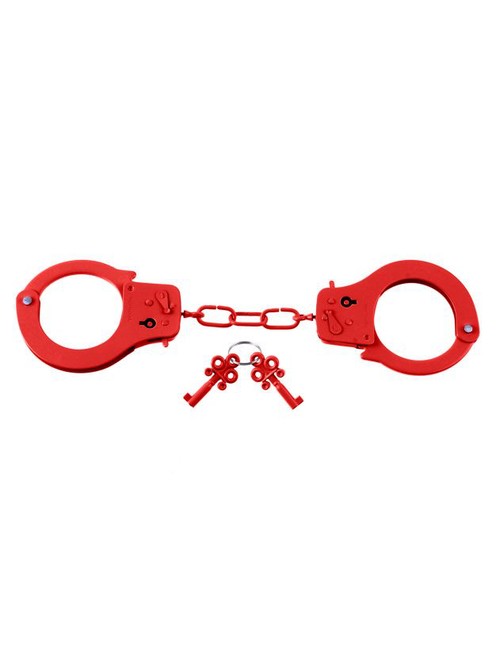 Наручники металлические Designer Cuffs красные