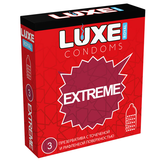 Презервативы LUXE ROYAL EXTREME с точечной и рифленой поверхностью