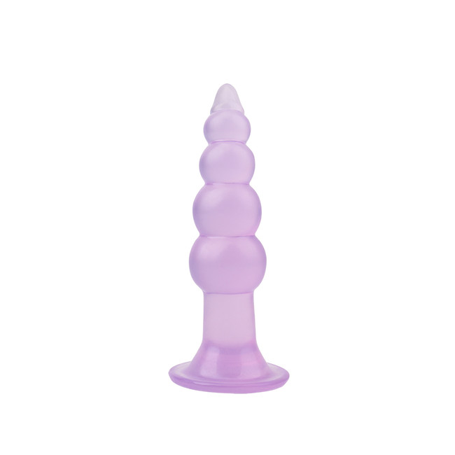 Анальная ёлочка, розовая  Bumpy Butt Plug-Purple