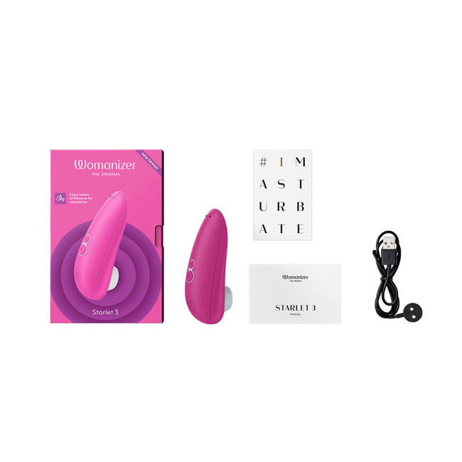 Бесконтактный клиторальный стимулятор Womanizer Starlet 3 pink (6 режимов вибрации)