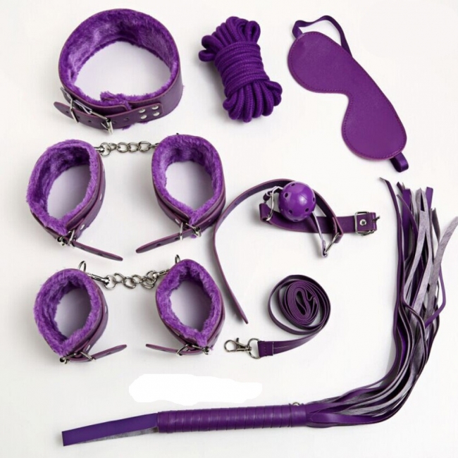 Секс-набор для бондажа Onjoy BDSM Starter Kit фиолетовый (8 предметов)