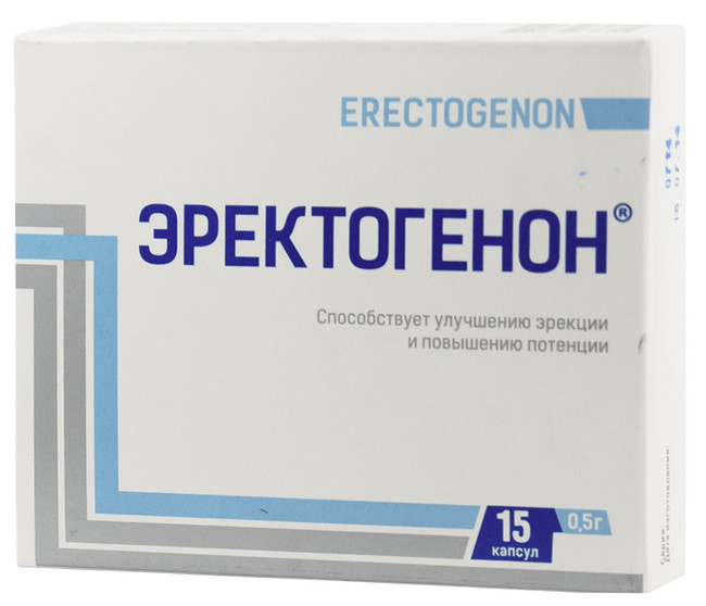 Капсулы Эректогенон для улучшения эрекции (15 капсул)