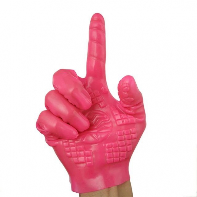 Мягкая розовая стимулирующая перчатка для пар ROSYLAND /без коробки/