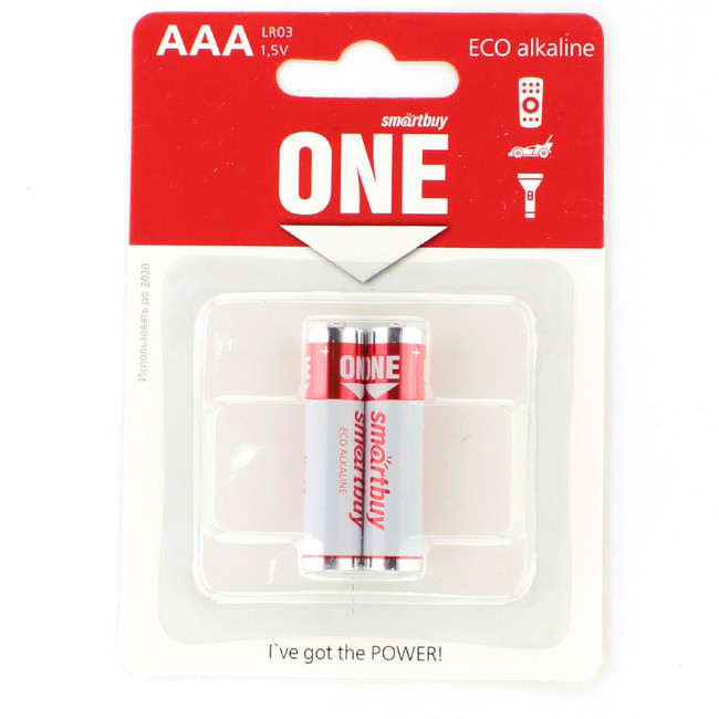 Батарейка AAA 1,5 V алкалиновая Smartbuy ONE