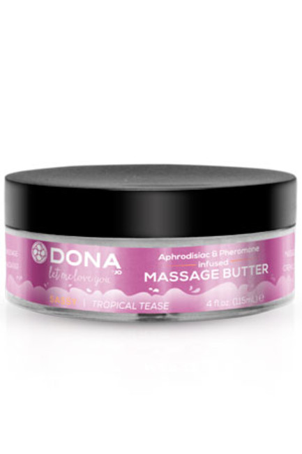 Увлажняющий крем-масло для массажа DONA Massage Butter Sassy Aroma - Tropical Tease 115 мл