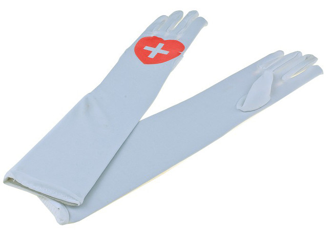 Длинные перчатки медсестры