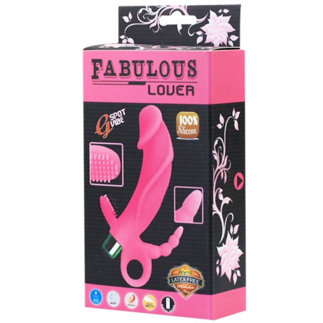 Cиликоновый вибратор для G-стимуляции Fabulous Lover, розовый