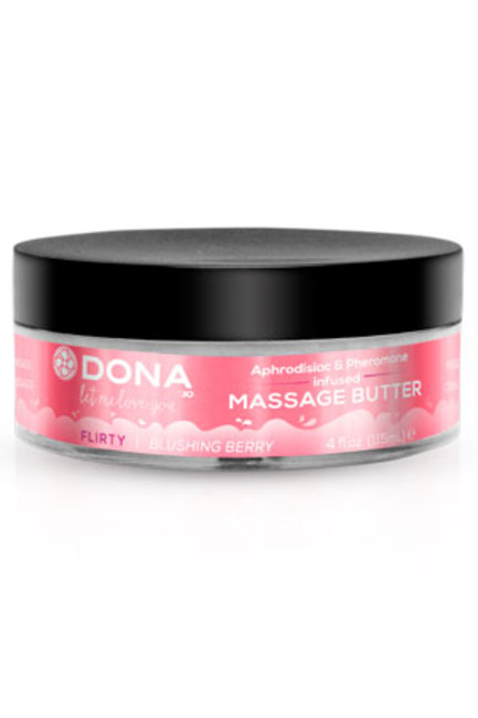 Увлажняющий крем-масло для массажа DONA Massage Butter Flirty Aroma - Blushing Berry 115 мл