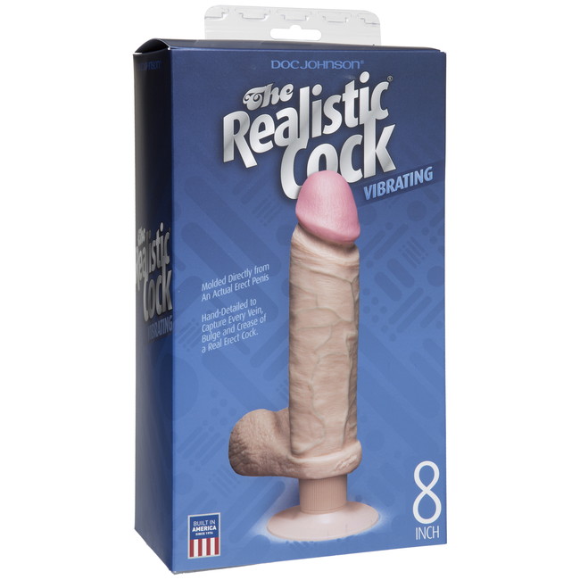 Вибратор-реалистик 8'' The Realistic Cock (7 режимов)