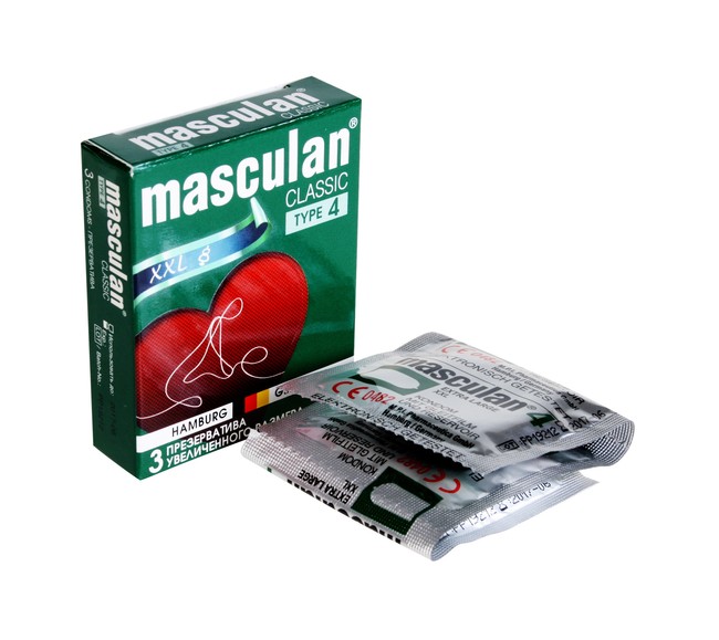 Презервативы Masculan тип 4 XXL (увеличенного размера ,3 шт )