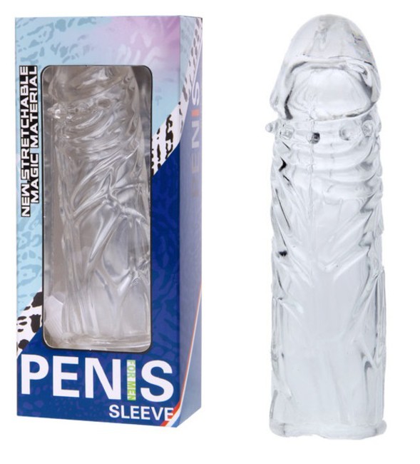 Рельефная насадка Penis Sleeve, прозрачный