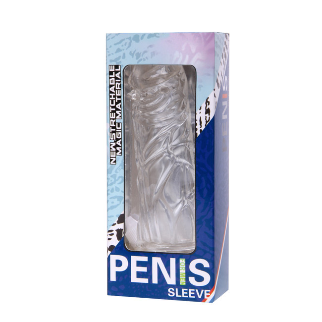 Рельефная насадка Penis Sleeve, прозрачный