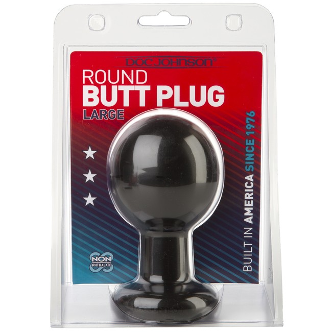 Большой круглый анальный плаг Round Butt Plug