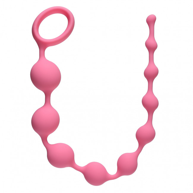 Длинная анальная цепочка Long Pleasure Chain (31,5 см , нежно-розовый )