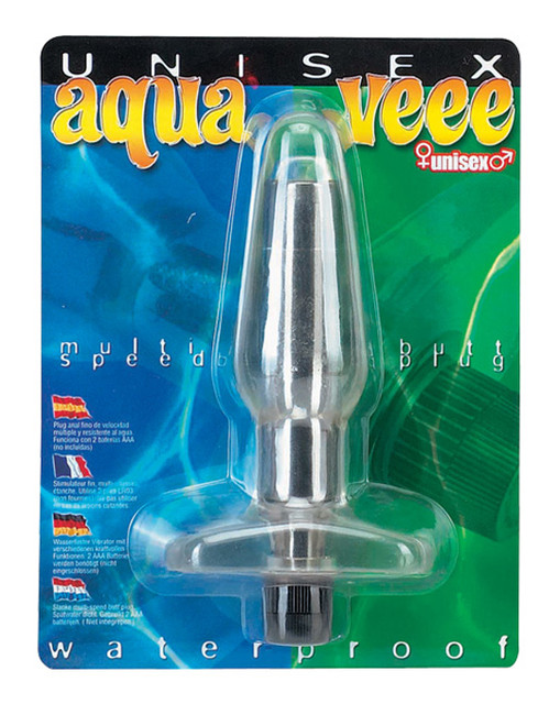 Анальная пробка Aqua Veee (12 см, прозрачный)