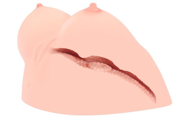 Женская грудь с вагиной Juliana Breast , с ротацией и вибрацией (телесный)