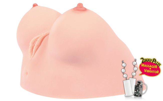 Женская грудь с вагиной Juliana Breast , с ротацией и вибрацией (телесный)
