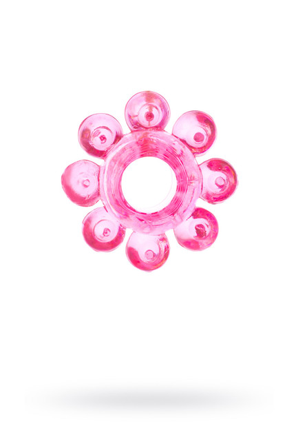 Кольцо гелевое Цветок розовое Toyfa