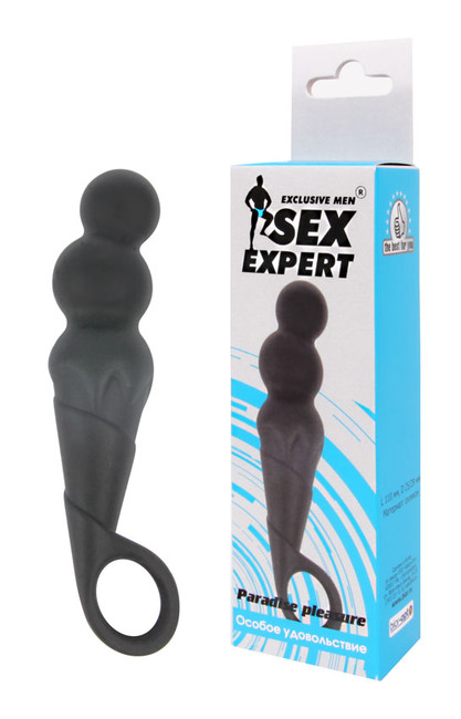 Небольшой анальный стимулятор Sex Expert Paradise pleasure,  (11 см)