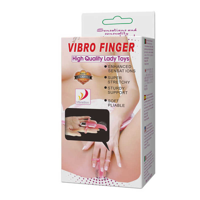 Клиторальный массажер с креплением на пальцах Vibro Finger Vibrator (10 режимов)