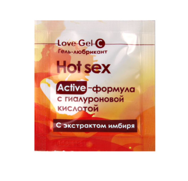 Гель лубрикант на водной основе, Hot Sex с разогревающим эффектом, 4 г (в упаковке 5 шт)