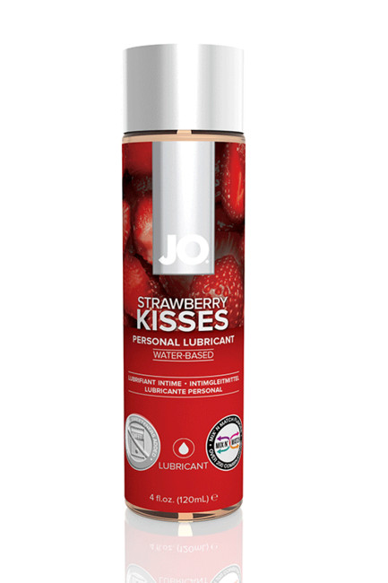 Вкусовой лубрикант на водной основе Strawberry Kiss (клубника) 120 мл