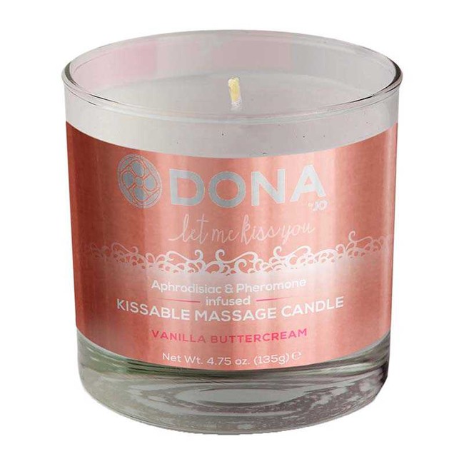 Массажная свеча для оральных ласк Dona Kissable Massage Candle Vanila Buttercream  135 г