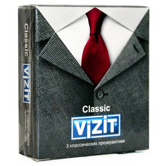 Презервативы классические Classic Vizit, 3 шт