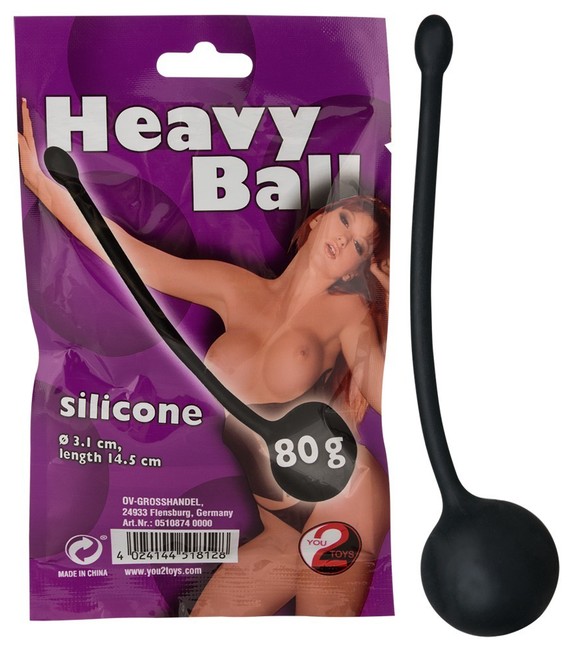 Тяжелый шарик для тренировки вагинальных мышц Heavy Ball (80 г)