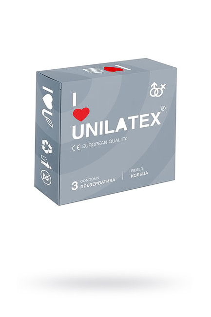 Презервативы UNILATEX ребристые (3 шт.)