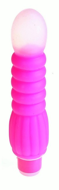Вибратор водонепроницаемый  Bliss (16,5 см , розовый с белым)