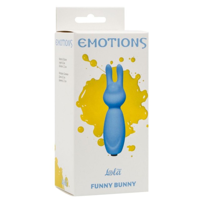 Мини вибратор Emotions Funny Bunny blue (8,2 см , голубой )