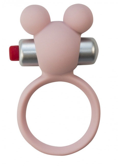Эрекционное кольцо с вибрацией Minnie (нежно-розовый)