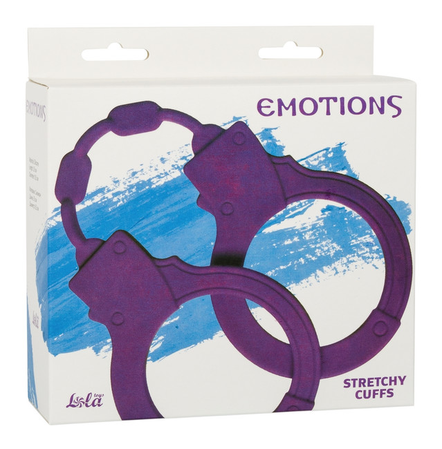 Тянущиеся силиконовые наручники Stretchy Cuffs Turquoise Purple (фиолетовый)