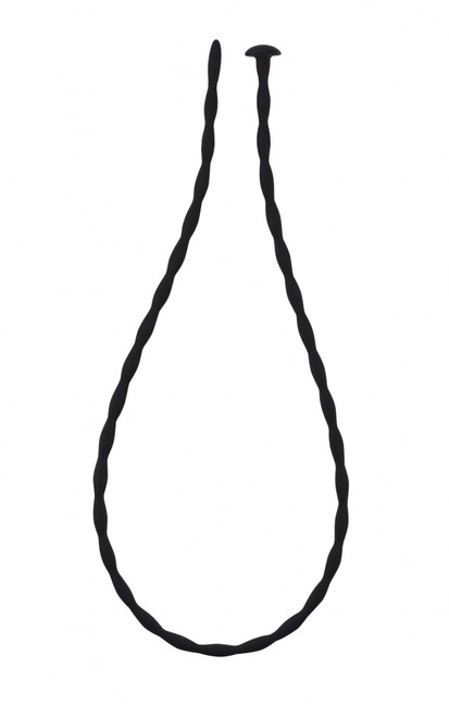 Силиконовый уретральный массажер Wavy Urethral Plug Medium (30 см , черный)