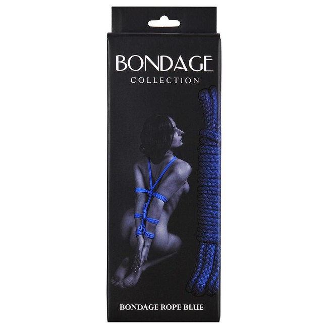 Веревка для связывания Bondage Rope  (9 м , синий)