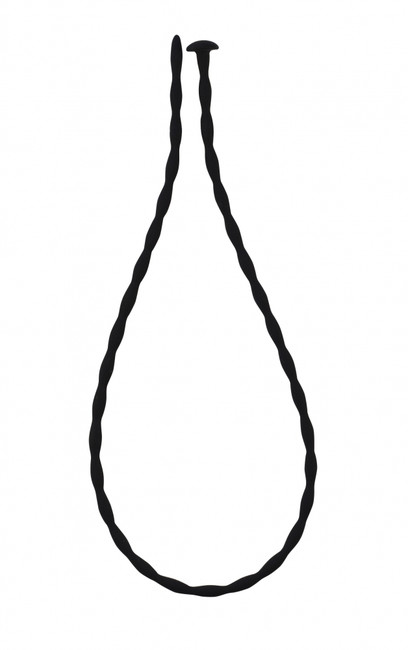 Силиконовый уретральный массажер Wavy Urethral Plug Small (29,5 см , черный)